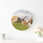 洗練お洒落さ最高の: Wall Clock ラージ壁時計 (ホーム)