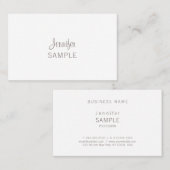 洗練されたお洒落モダントレンディープレーン 名刺 (正面/裏面)