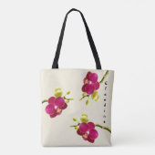 洗練されたすべての行事の蘭のトート トートバッグ (裏面)