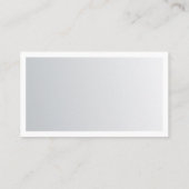 洗練されたはっきりしたデザインの粋な銀製の一見 名刺 (裏面)