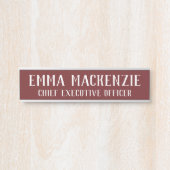 洗練されたぶら下がったのドアの標識名プレート サインプレート (正面)