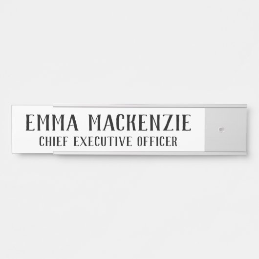 洗練されたぶら下がったのドアの標識名プレート サインプレート (正面)