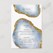 洗練されたアガテパールゴールデン結婚ズ詳細 エンクロージャーカード (正面)