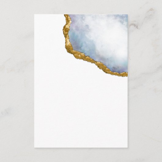 洗練されたアガテパールゴールデン結婚ズ詳細 エンクロージャーカード (裏面)