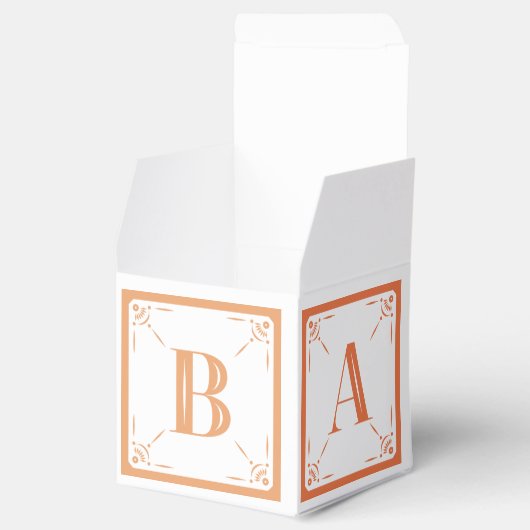 洗練されたアヒルベビーブロックギフトボックス フェイバーボックス (オープン)