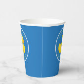 洗練されたアヒル赤ちゃんシャワーブルーカスタムの色P 紙コップ (右)