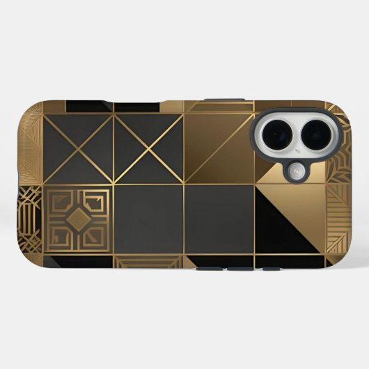 洗練されたアールデコ幾何学的タイル電話ケース Case-Mate iPhoneケース (裏面 (横))