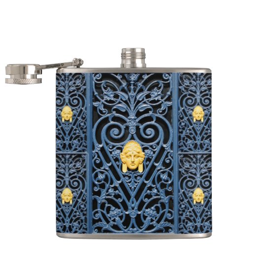 洗練されたアールデコ鍛錬鉄フラスコ3 フラスク (オープン)