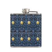 洗練されたアールデコ鍛錬鉄フラスコ3 フラスク (裏面)