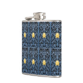 洗練されたアールデコ鍛錬鉄製フラスコ2 フラスク (左)