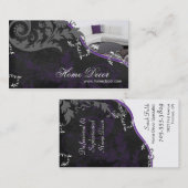 洗練されたインテリア・デザイナーの名刺- 名刺 (正面/裏面)