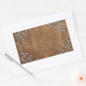 洗練されたウェスタン結婚レザー 長方形シール (封筒)