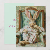 洗練されたウサギ シーズンカード (正面/裏面)