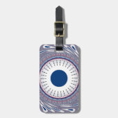 洗練されたエネルギッシュなアイ・デザイン：魅惑のパターン ラゲッジタグ (正面縦)