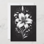 洗練されたエレガンスフローラ 招待状 (裏面)