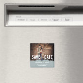 洗練されたエレガンス保存日付マグネット – 青 マグネット (インサイチュ (食洗機))