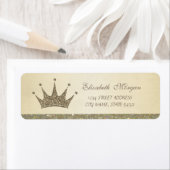 洗練されたエレガントきらびやかなティアラ住所 シール (インサイチュ)