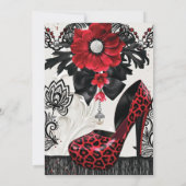 洗練されたエレガントなパーティの招待状 招待状 (裏面)