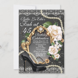 洗練されたエレガントなパーティの招待状 招待状