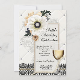 洗練されたエレガントなパーティの招待状 招待状