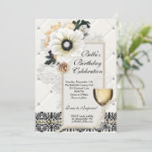 洗練されたエレガントなパーティの招待状 招待状 (スタンド正面)