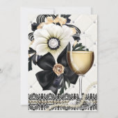 洗練されたエレガントなパーティの招待状 招待状 (裏面)