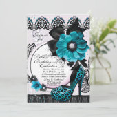 洗練されたエレガントパーティの招待状 招待状 (スタンド正面)