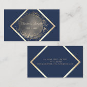 洗練されたエレガントプロフェッショナル幾何学的 名刺 (正面/裏面)