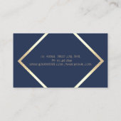 洗練されたエレガントプロフェッショナル幾何学的 名刺 (裏面)