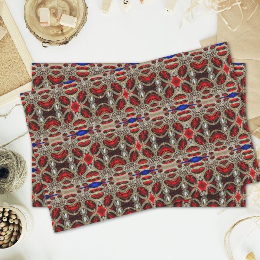 洗練されたエレガント金ゴールドルビー赤ブルゴーニュ 薄葉紙