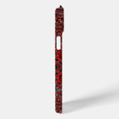 洗練されたエレガント金ゴールドルビー赤ブルゴーニュ Case-Mate iPhoneケース (裏面 / 右)