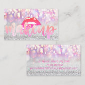 洗練されたエレガント《写真》ぼけ味モダン唇 名刺 (正面/裏面)