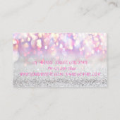 洗練されたエレガント《写真》ぼけ味モダン唇 名刺 (裏面)