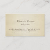 洗練されたエレガント、花のロイヤリティカード ロイヤリティカード (裏面)