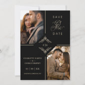 洗練されたオーナメント結婚フローリッシュイニシャル (正面)