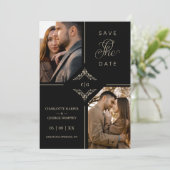 洗練されたオーナメント結婚フローリッシュイニシャル (スタンド正面)