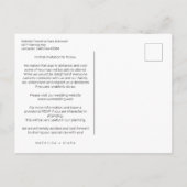 洗練されたカスタムフォトカップルのレズビアンゲイ ポストカード (裏面)