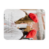 洗練されたカスタムフォトカップルのレズビアンゲイ マグネット (横)