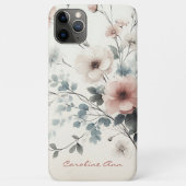 洗練されたクラシカルで繊細な水彩花 Case-Mate iPhoneケース (裏面)