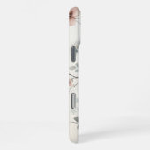 洗練されたクラシカルで繊細な水彩花 iPhoneケース (右側面)