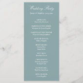 洗練されたクラシックスクリプトダスティブルー結婚ズ プログラム (裏面)