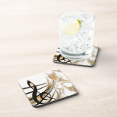 洗練されたクラシックミュージックシートデザインアクセサリー コースター (右側)