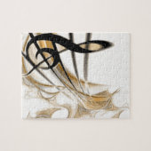 洗練されたクラシックミュージックシートデザインアクセサリー ジグソーパズル (横)