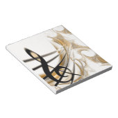 洗練されたクラシックミュージックシートデザインアクセサリー ノートパッド (アングル)