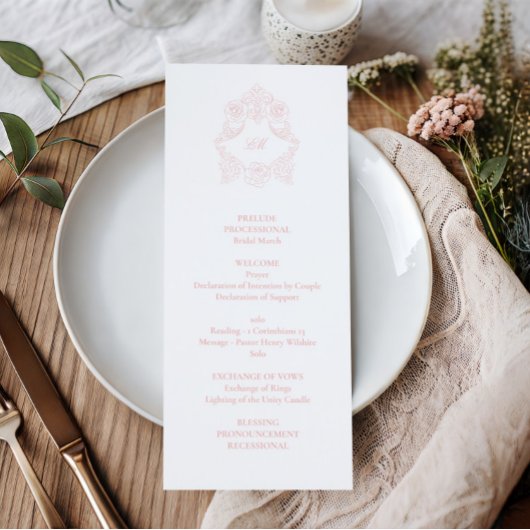 洗練されたクラシック赤面ピンク結婚ズ プログラム