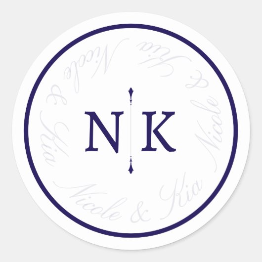 洗練されたクラシック ラウンドシール (正面)