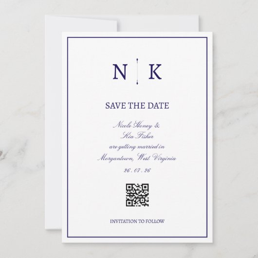 洗練されたクラシック　保存日 セーブザデート (正面)