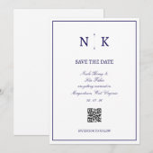 洗練されたクラシック　保存日 セーブザデート (正面/裏面)