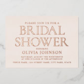 洗練されたクラシック 箔招待状 (正面)