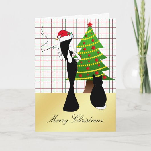 洗練されたクリスマスカード シーズンカード (正面)